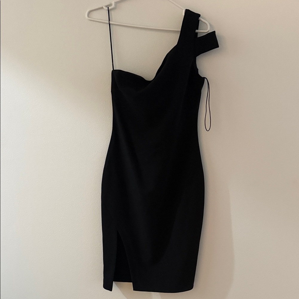 Likely Black One-Shoulder Dress